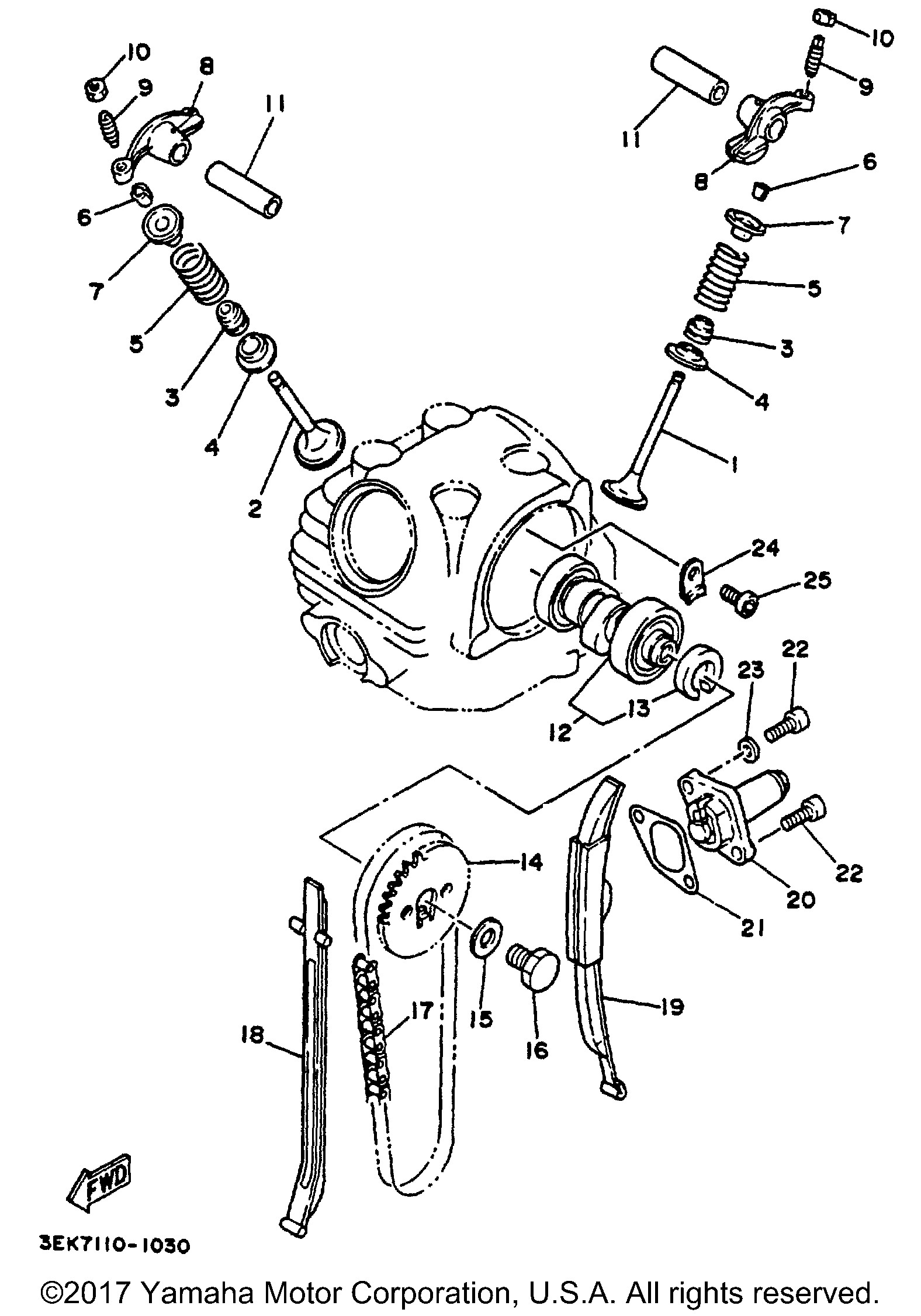 Yamaha OEM Part 94580-25092-00 CHAIN (D.I.D 25) | eBay