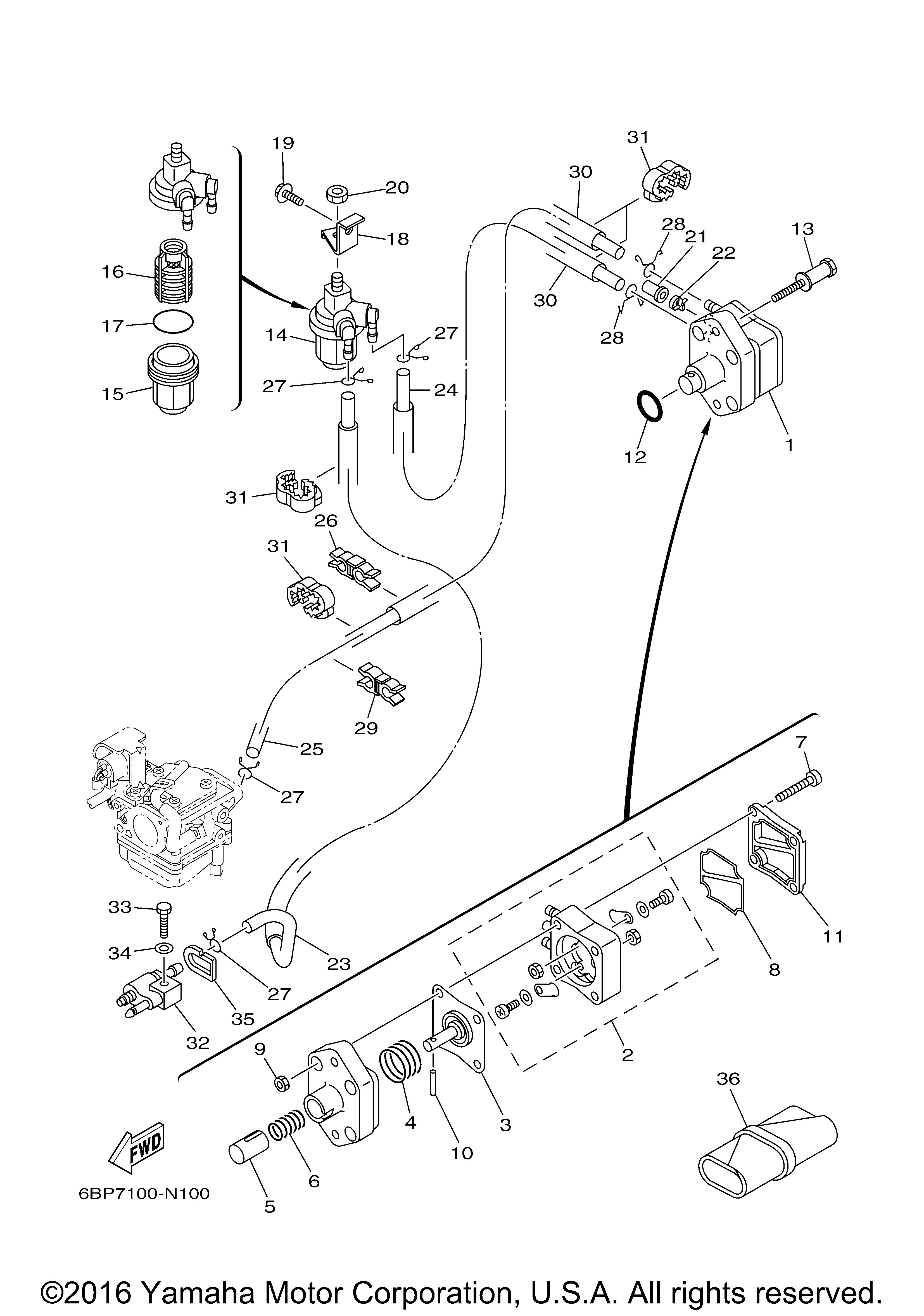 Yamaha OEM Part 61N-24560-10-00 | eBay