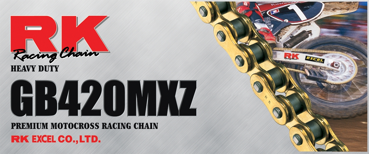 RK-4591　まーろーず RK 420 MXZ GB Heavy Duty Chain 132 Links GB420MXZ-132 | eBay