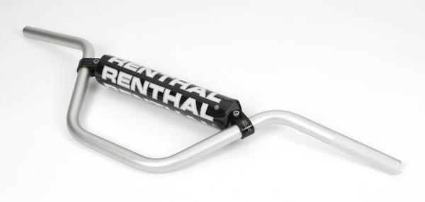 Renthal 79701SI08219 7/8in. Mini Racer Handlebar 50cc Playbike Bar Bend - Silver