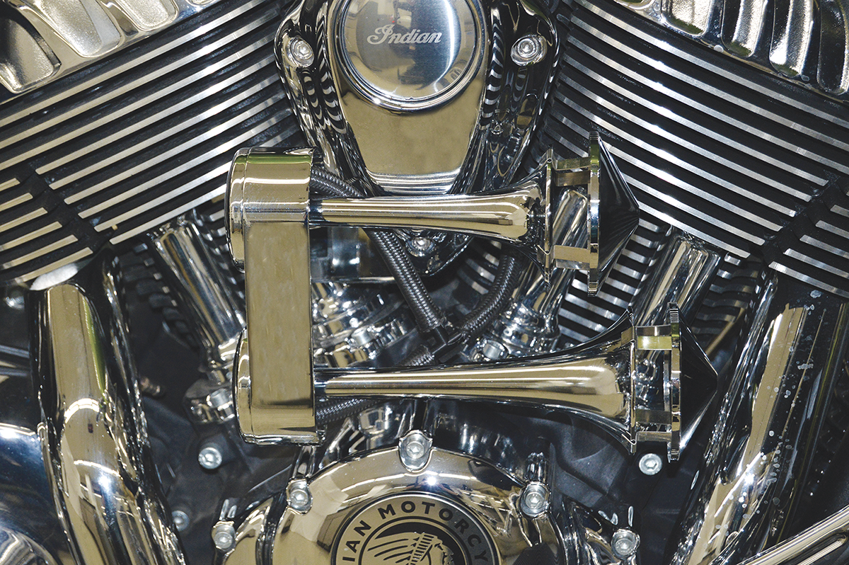 Rivco LOUD Chrome Dual Air Horns Harley-Davidson # AHHD