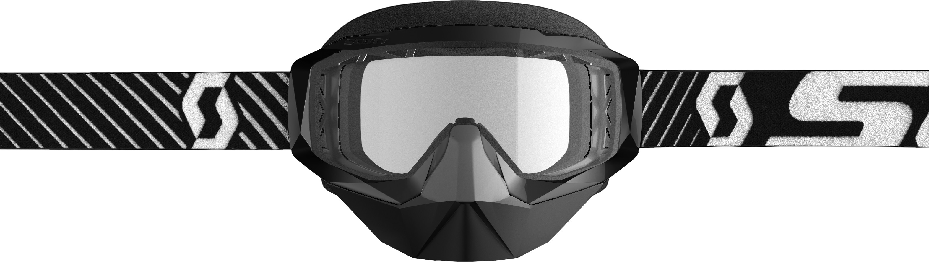 Scott USA Hustle X Snowcross Goggle Blue//White W//Sky Blue Lens