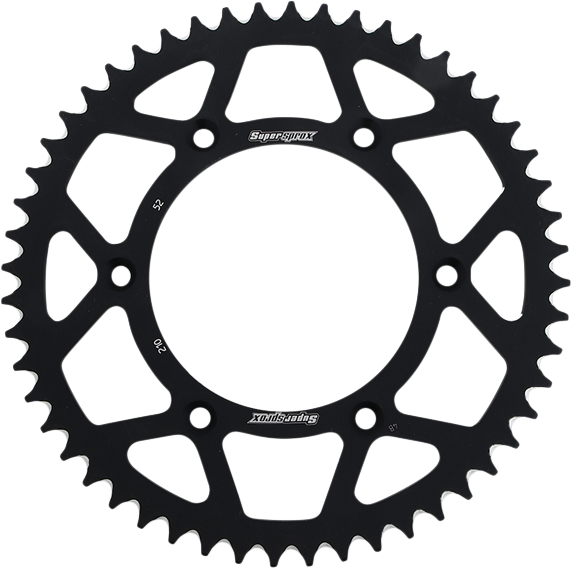Supersprox Aluminum Rear Sprocket 52T Black RAL21052BLK | eBay
