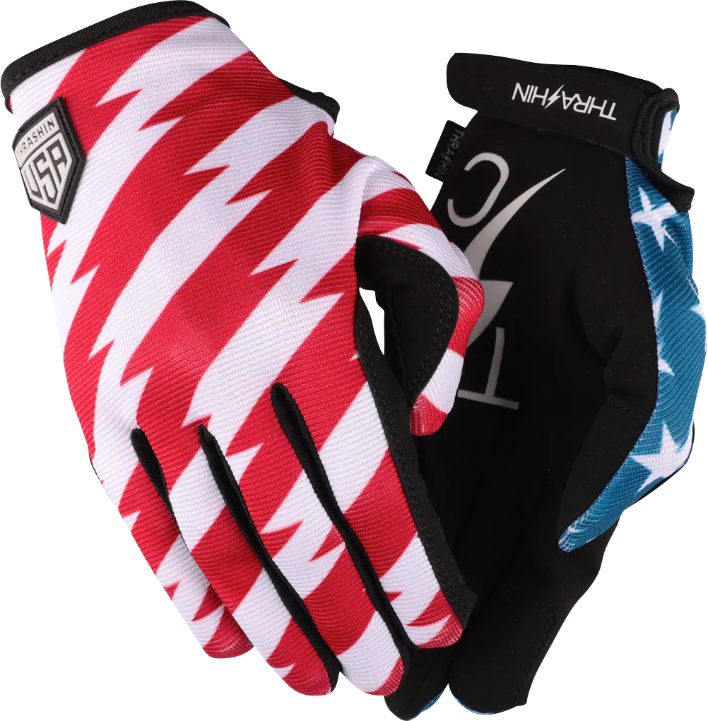 THRASHIN SUPPLY CO. Stars & Bolts Stealth Gloves - Foto 2 di 3
