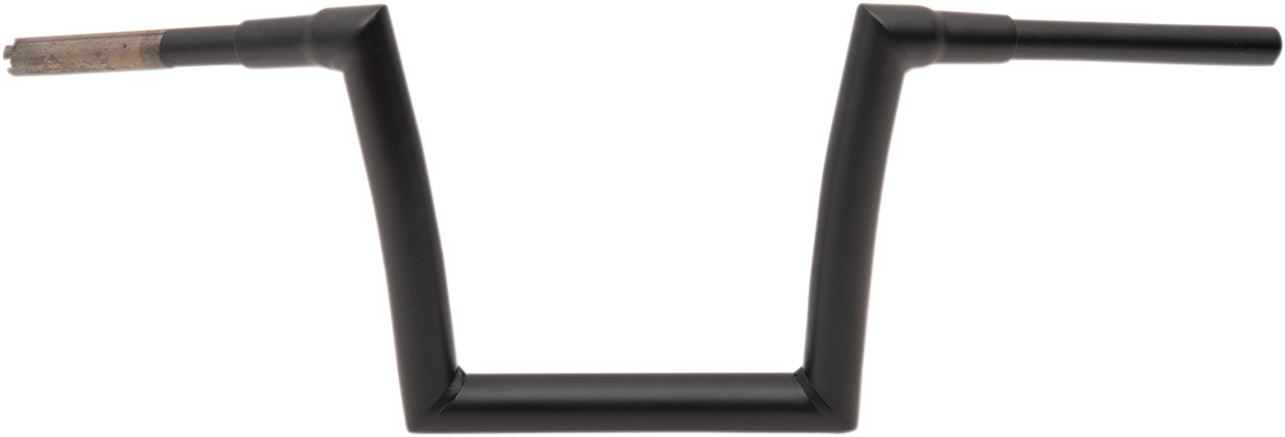 Todd's Cycle 1 1/2" Strip Handlebars 10" Rise Black Flat 0601-4882