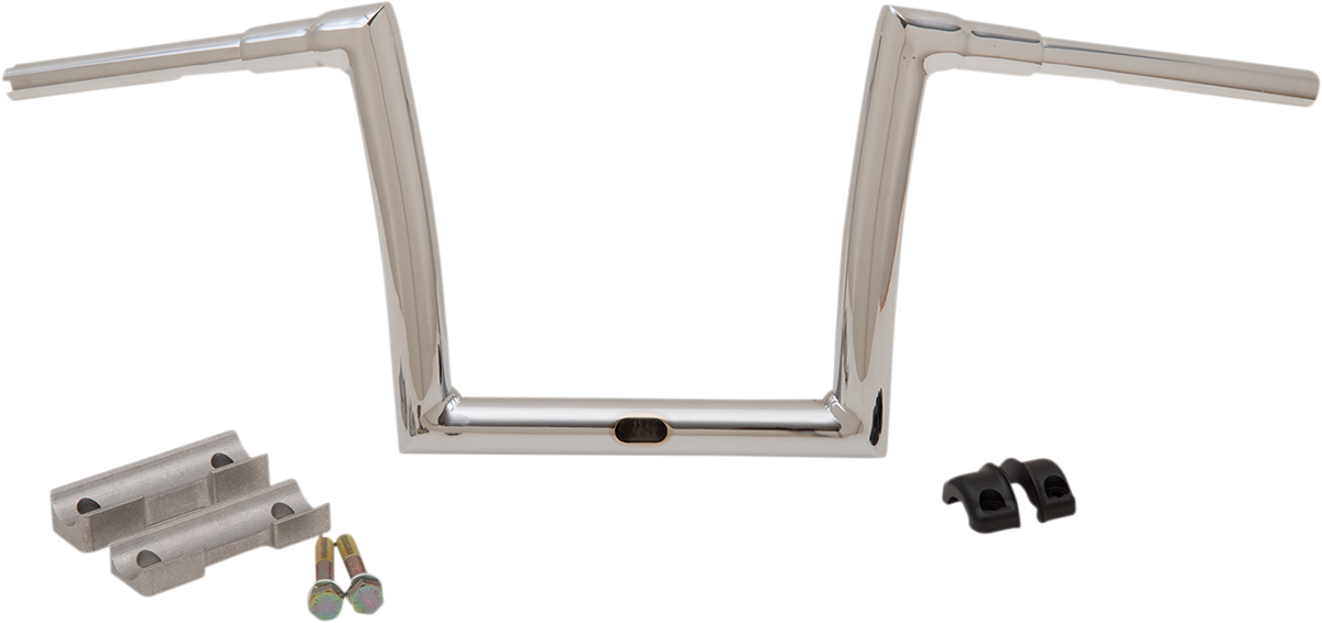 Todd's Cycle 1-1/2" Touring Strip Handlebar 10" Rise Chrome 0601-5197