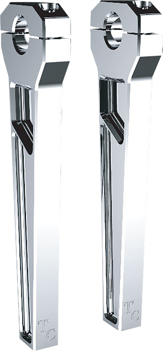 Todd's Cycle 1" Clamping Riser 10" Rise Chrome TD-R11-10