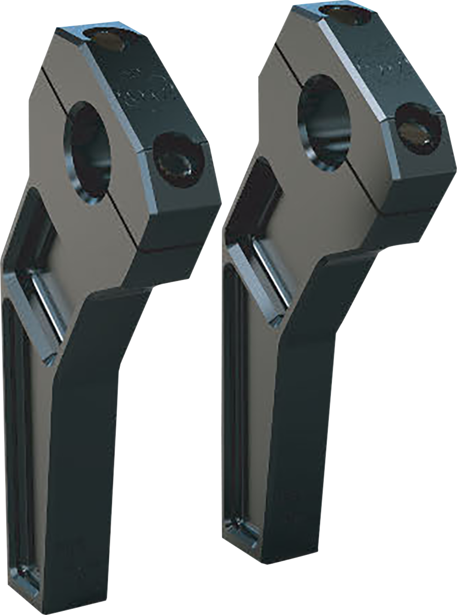 Todd's Cycle 1" Clamping Pullback Riser 6" Rise Black TD-R12-06B