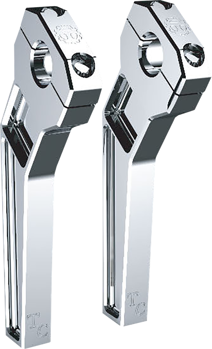 Todd's Cycle 1" Clamping Pullback Riser 8" Rise Chrome TD-R12-08