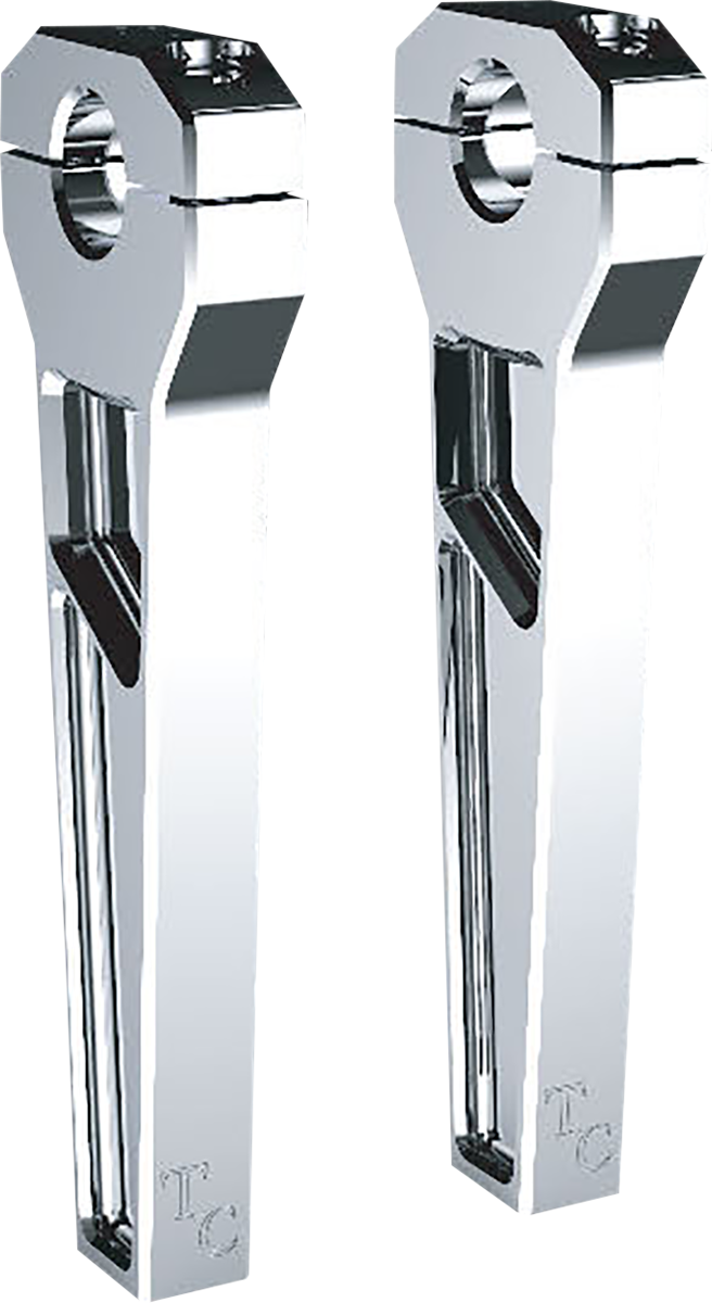 Todd's Cycle 1-1/8" Clamping Riser 8" Rise Chrome TD-R21-08