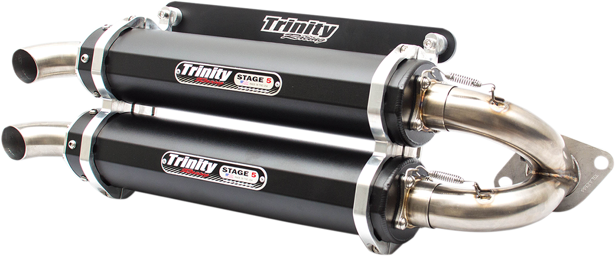 2015-2019 for Polaris RZR XP 1000 4x4 TRINITY RACING Mufflers Black TR