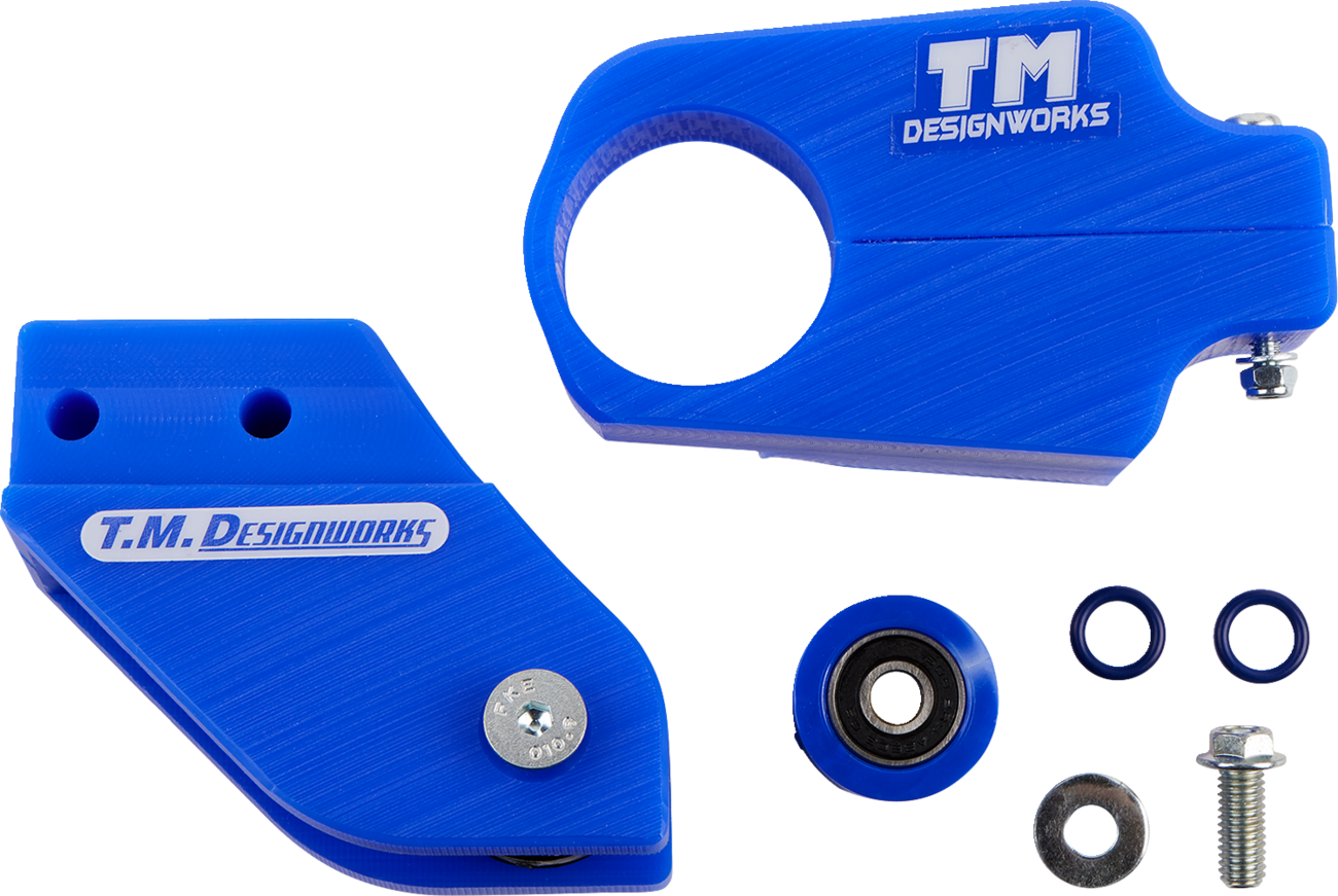 Tm Chain TM Design Works Chain Guide and Slider Kit Blue YCP-YBW-BU