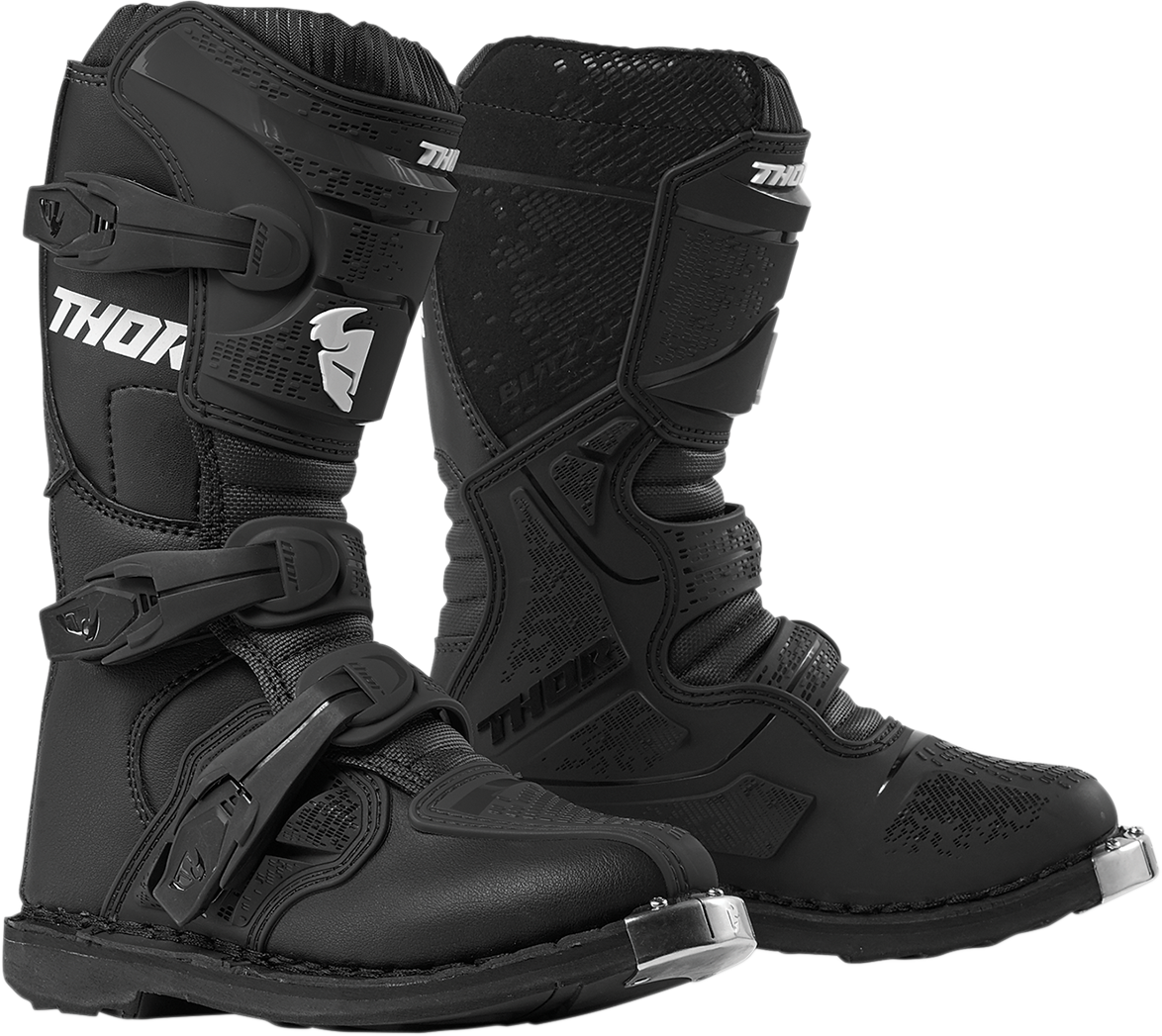 Thor Youth XP Blitz Boots - Black / All 