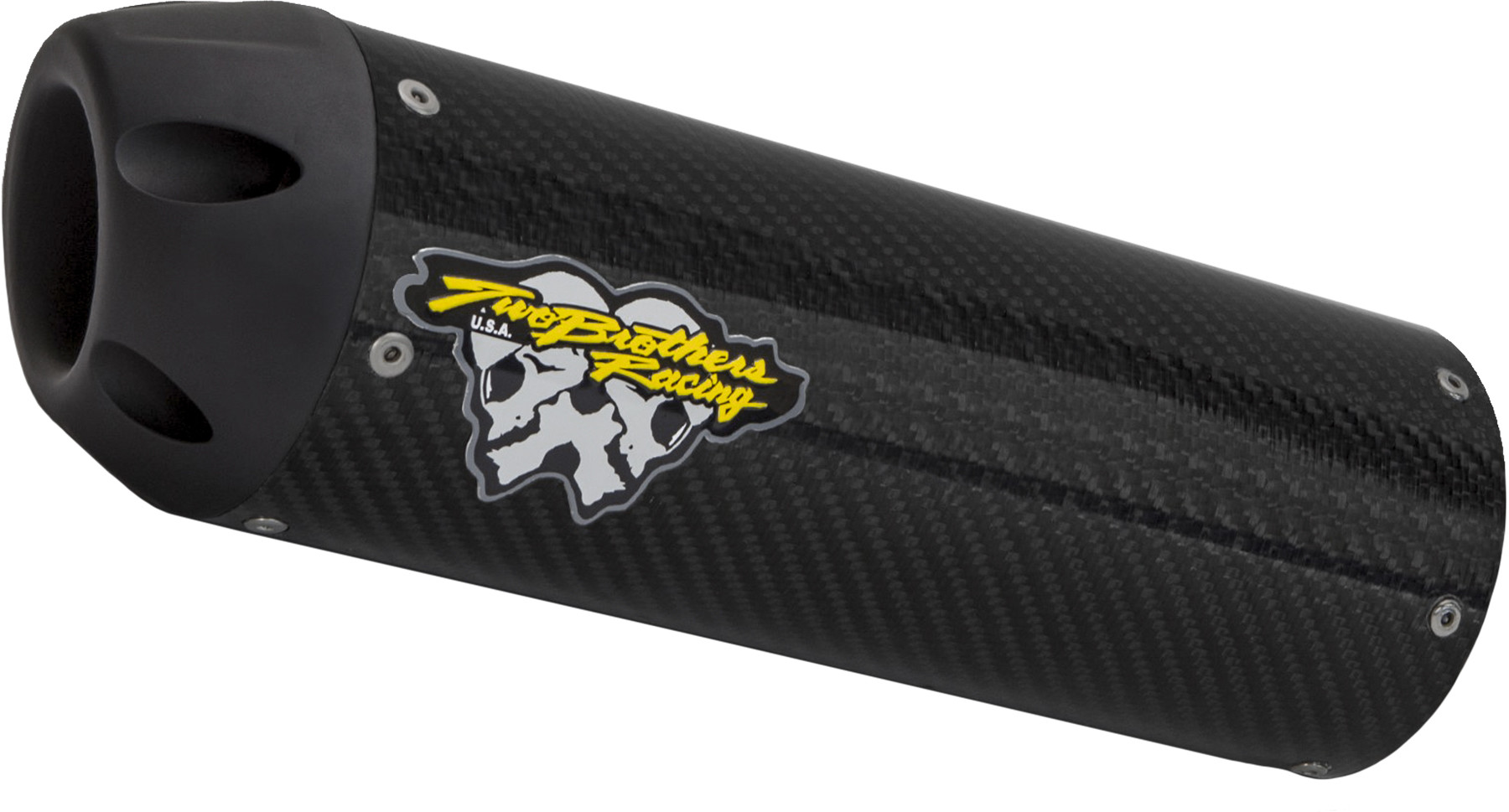レド Two Brothers Hurricane Slip On System CF/Black Kawasaki Ninja 400