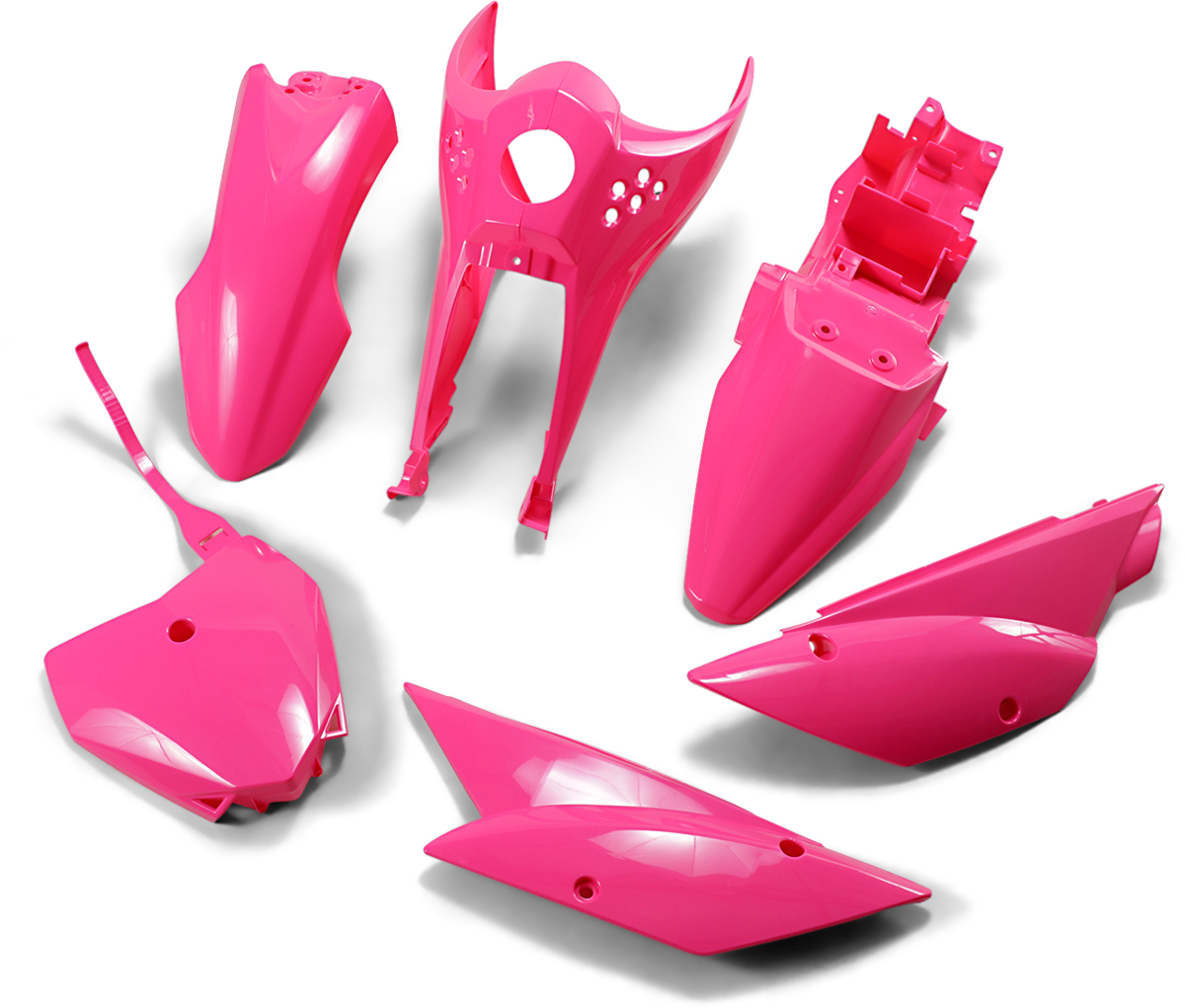 UFO Full Plastic Body Kit Pink for 2010-2023 Kawasaki KLX
