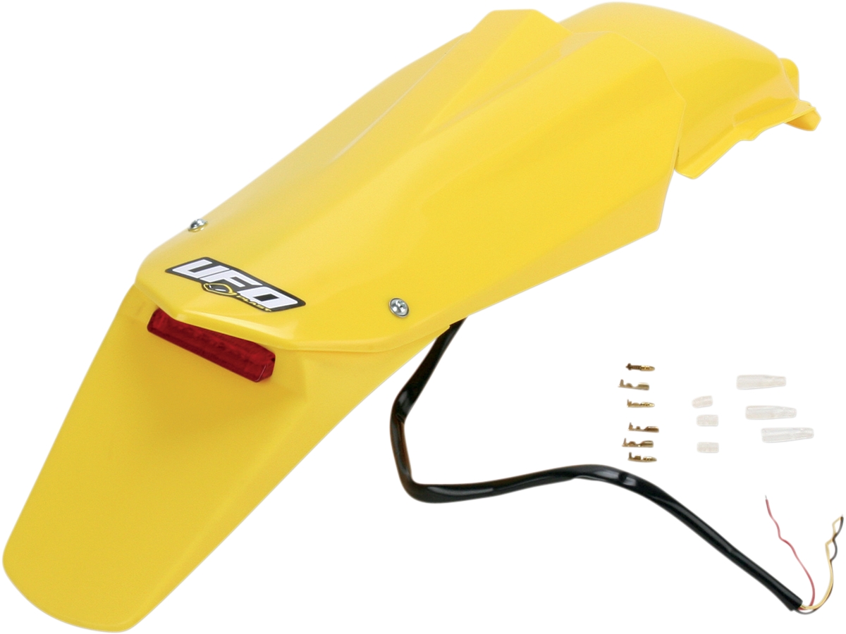 UFO Enduro Rear Fender w/Light Yellow Husqvarna CR TC WR 125