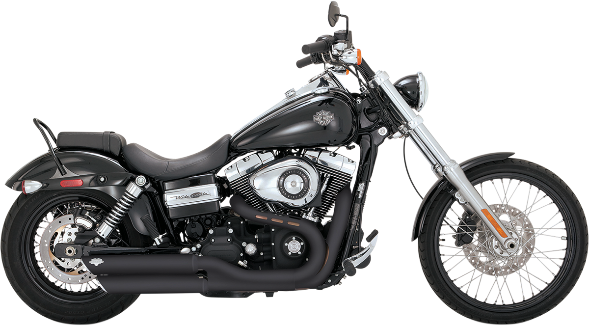Vance & Hines - 46845 - Twin Slash 3in. Slip-Ons Harley FXDF