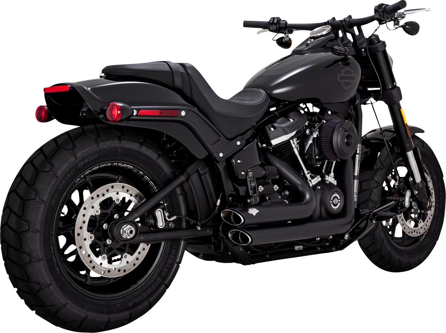 Vance & Hines M8 Harley Softail 18+Shortshots Staggered PCX Full