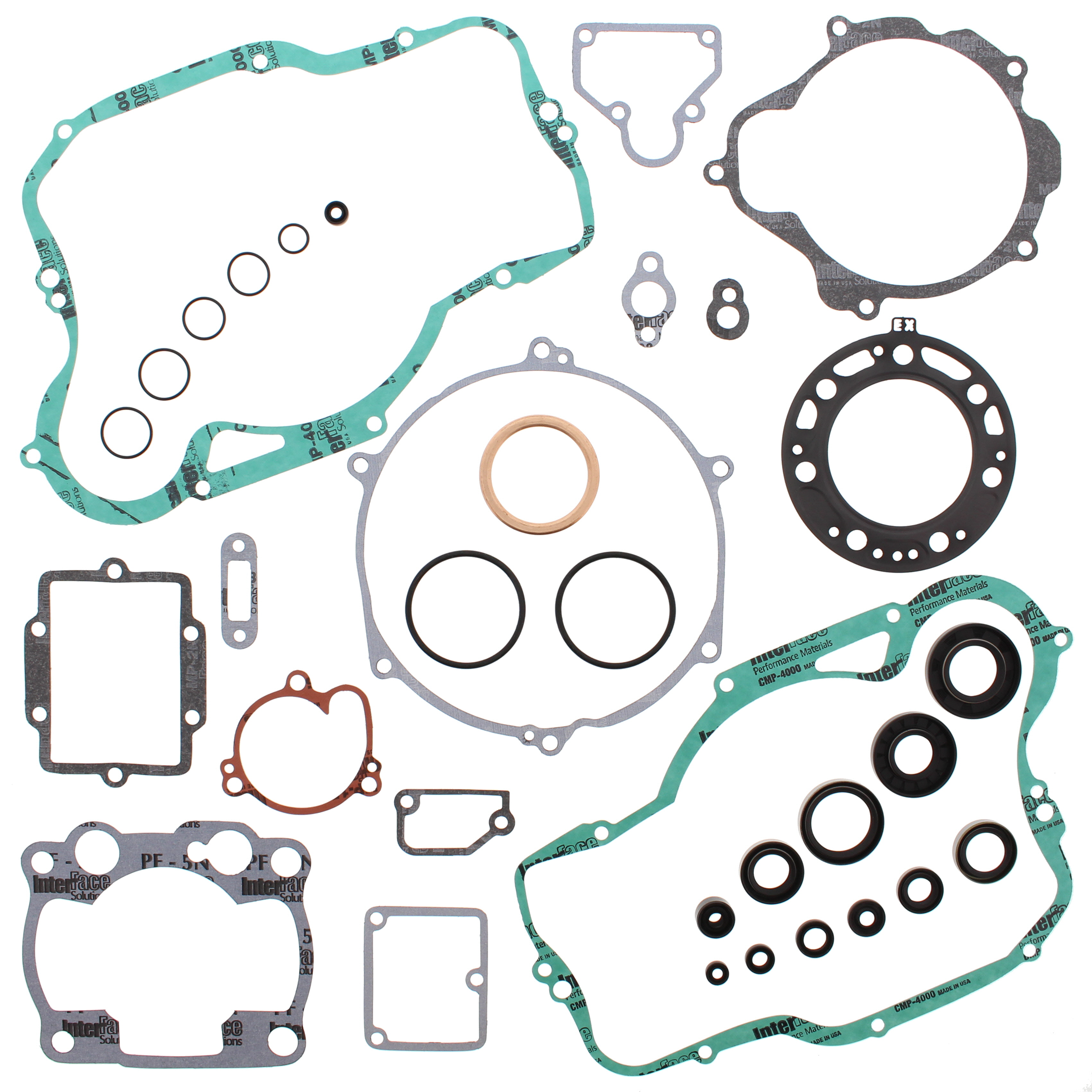 Vertex Complete Gasket Set with Oil Seal For Kawasaki KX250 1997