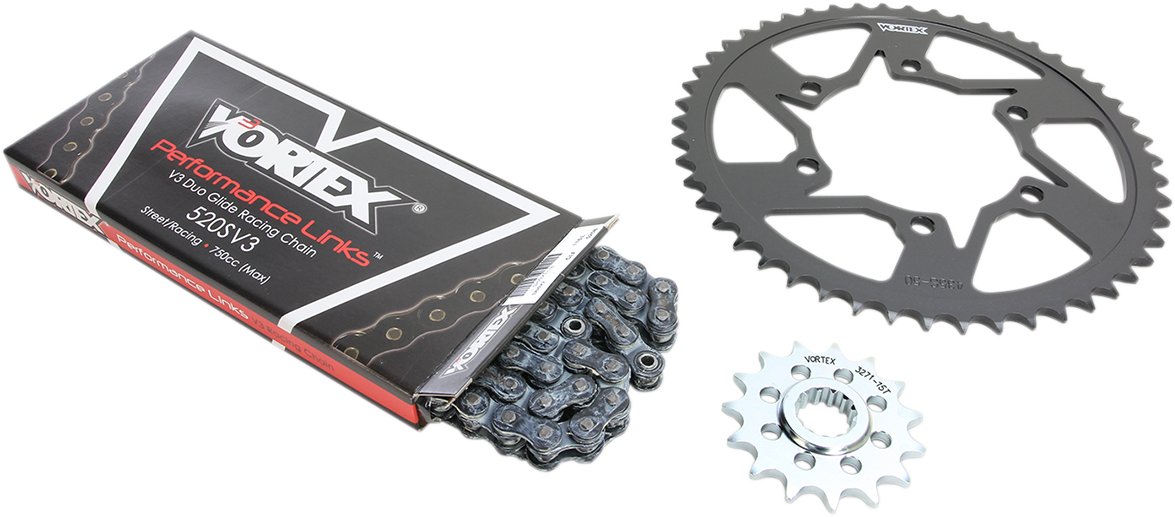 CK4260 Vortex 520 SX3 Chain and Sprocket Kit 2014-2017 Kawasaki