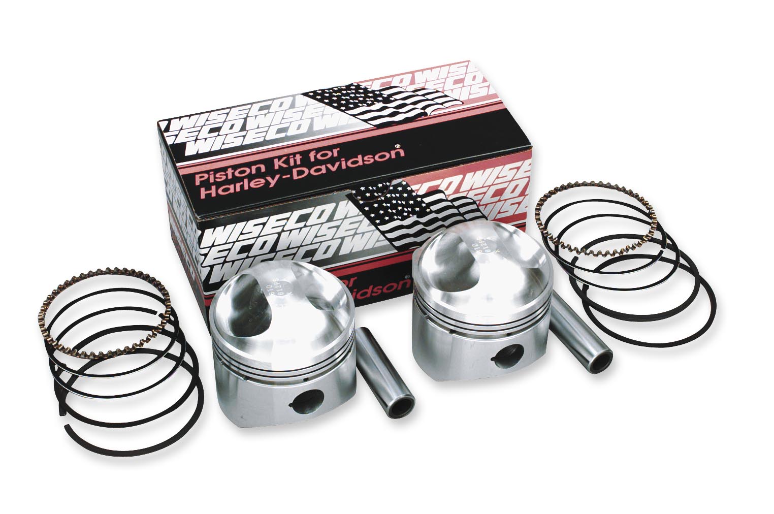 Wiseco K1615 3.517 Bore 7:1 Compression Ratio Domed Forged Piston Kit