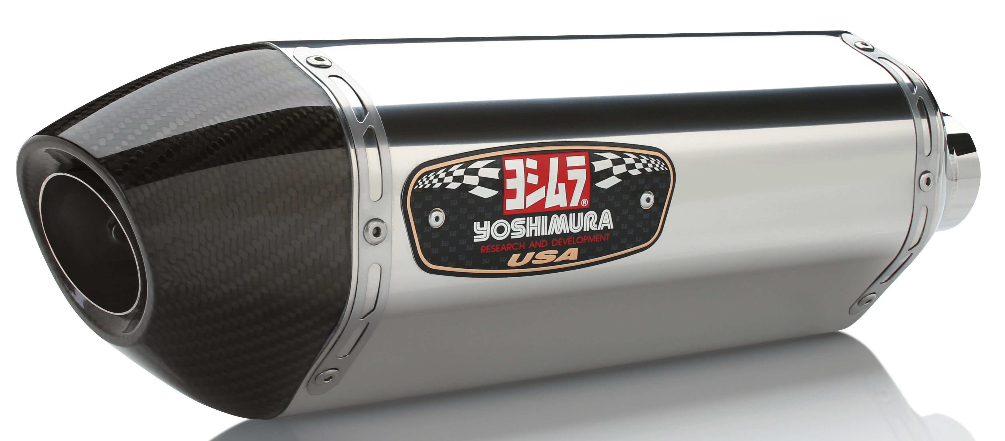 ②hamu Yoshimura AT2 Stainless Slip-On Exhaust '17-'22 Suzuki GSX-S750/Z
