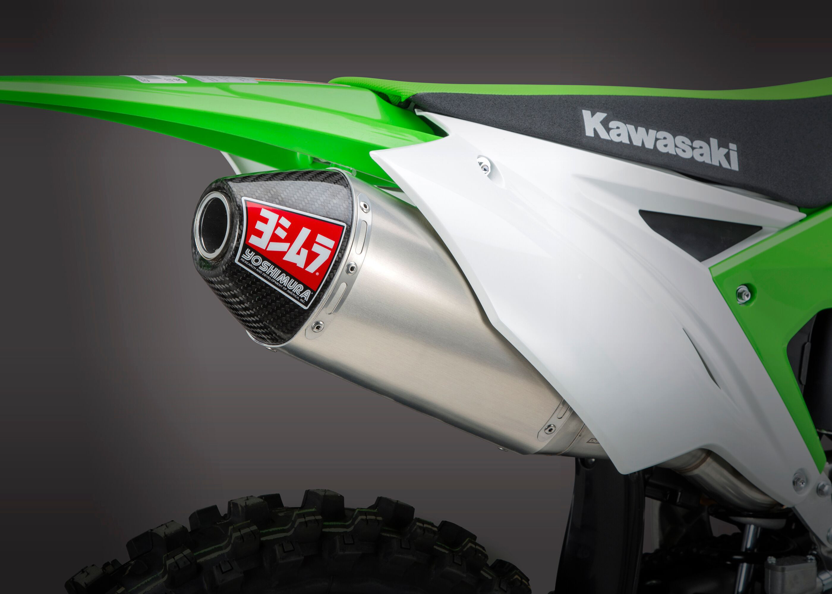 Yoshimura RS-4 Slip On Exhaust 242932D320 Kawasaki KX 250F KX250F