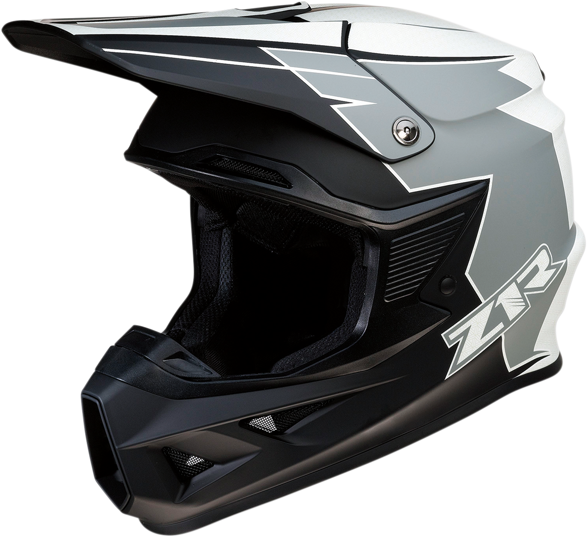 Evac - Gloss Blue // White Z1R Rise Offroad Helmet 4XL
