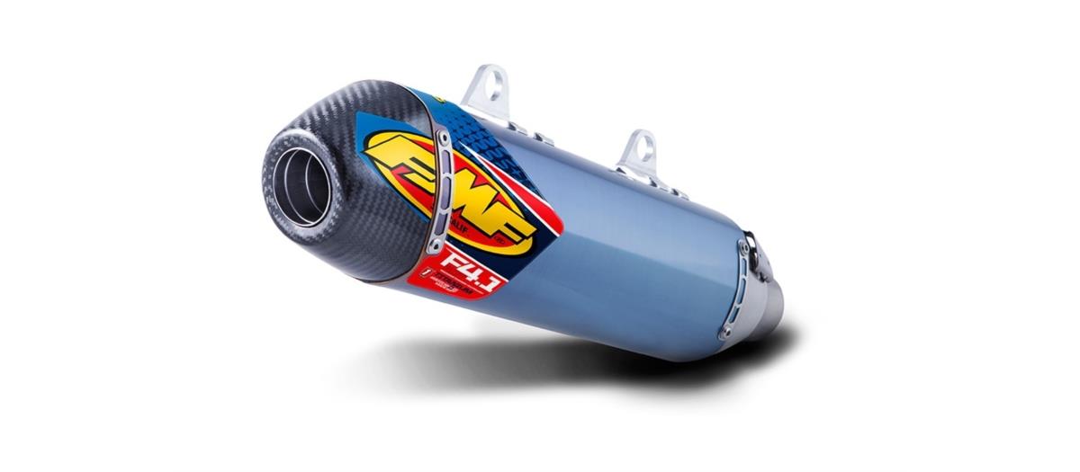 FMF Racing 045586 Factory 4.1 RCT Slip-On - Blue Anodized - Carbon Fiber Endc...