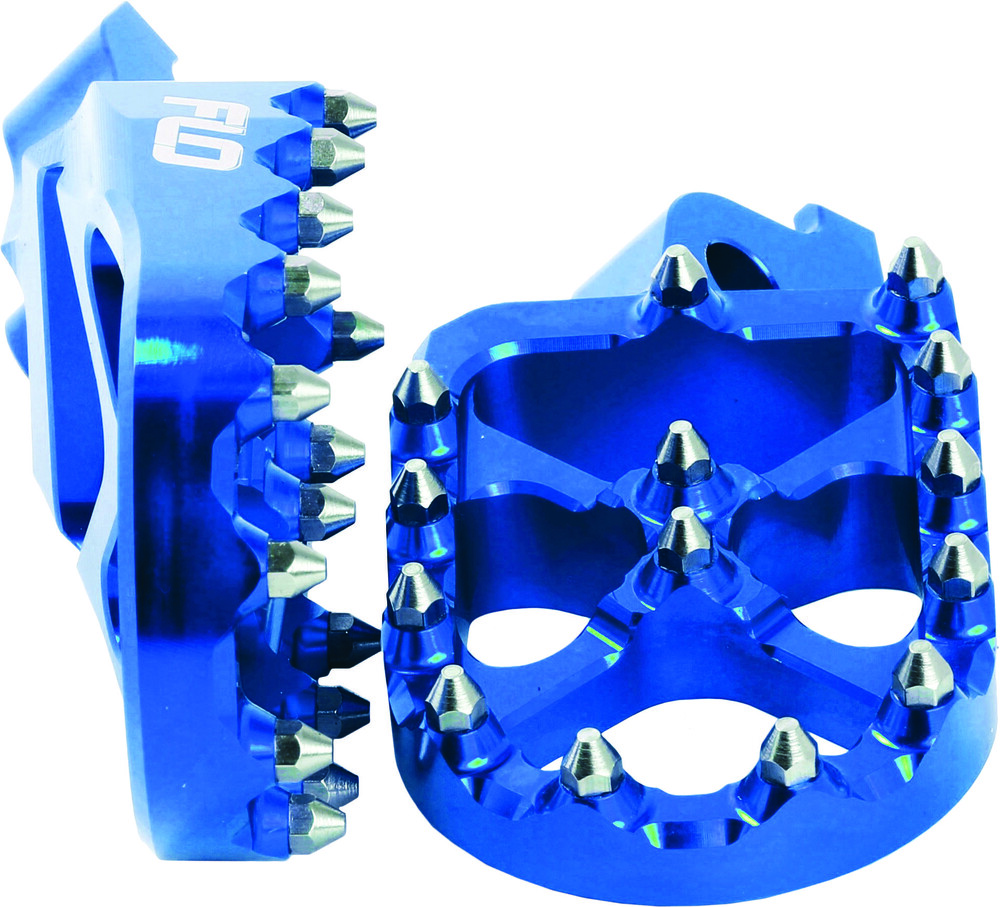 Flo Motorsports FPEG-793-2BLU Pro Series Footpegs - Blue