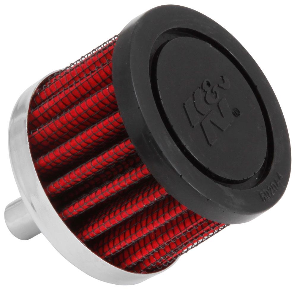 K&N Engineering 62-1000 Steel Base Crankcase Vent Filter - 3/8in. Vent - Rubb...