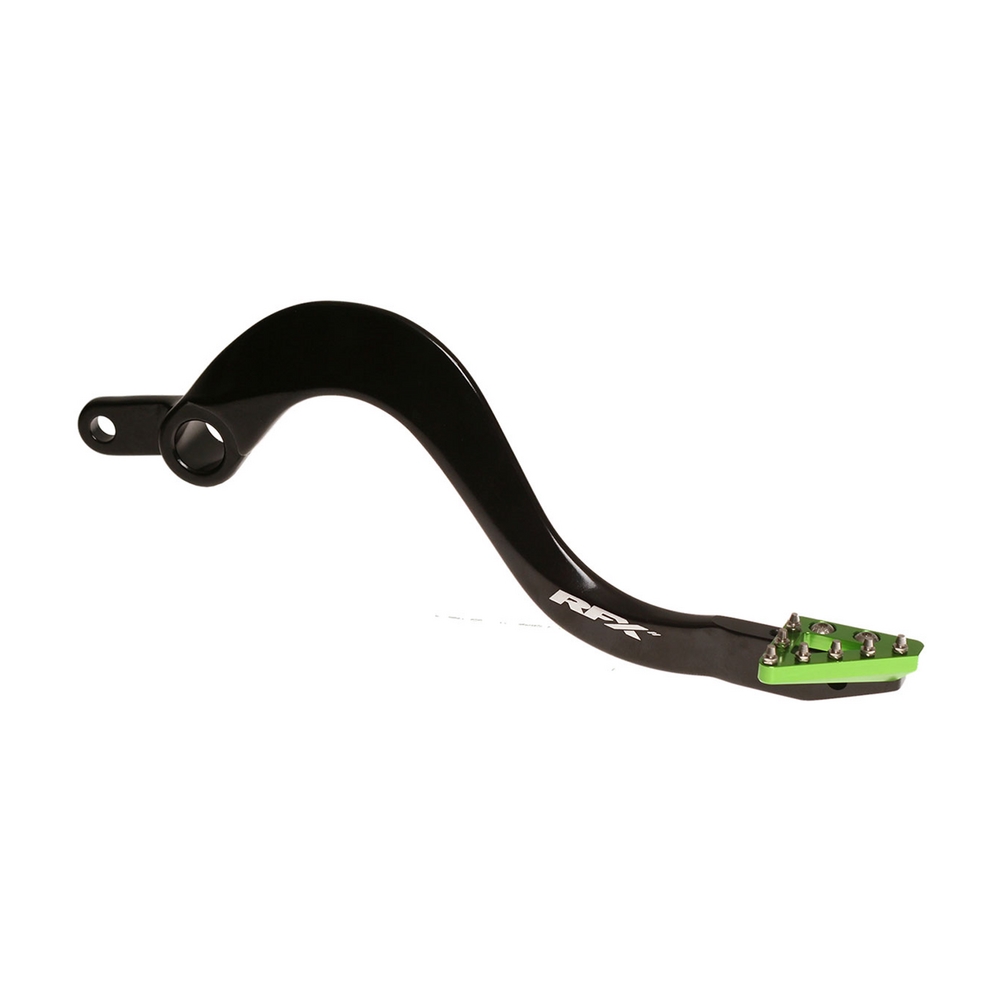 RFX FXRB 20201 99GN Pro Series Rear Brake Pedal with Solid Tip - Green