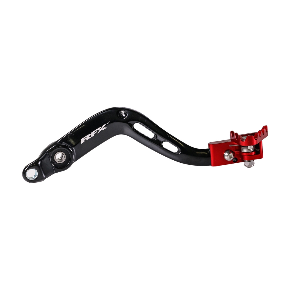 RFX FXRB 80100 99RD Pro Series Rear Brake Pedal with Folding Tip - Red