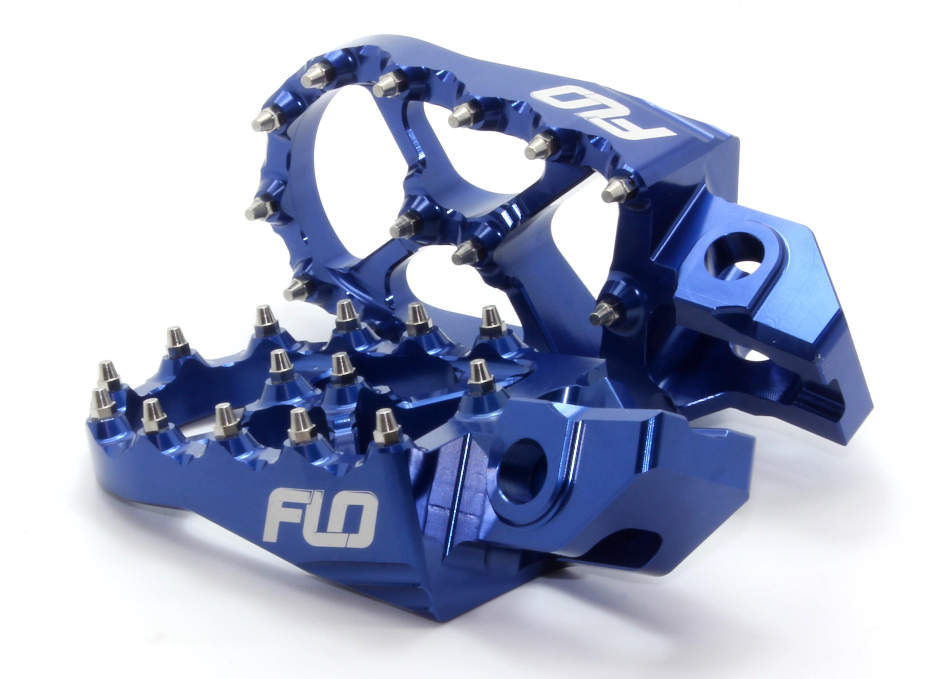 Flo Motorsports FPEG-795-2BLU Pro Series Footpegs - Blue