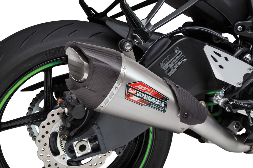 Yoshimura 14642CP521 AT2 Street Series Works Slip-On - Stainless Steel Muffle...