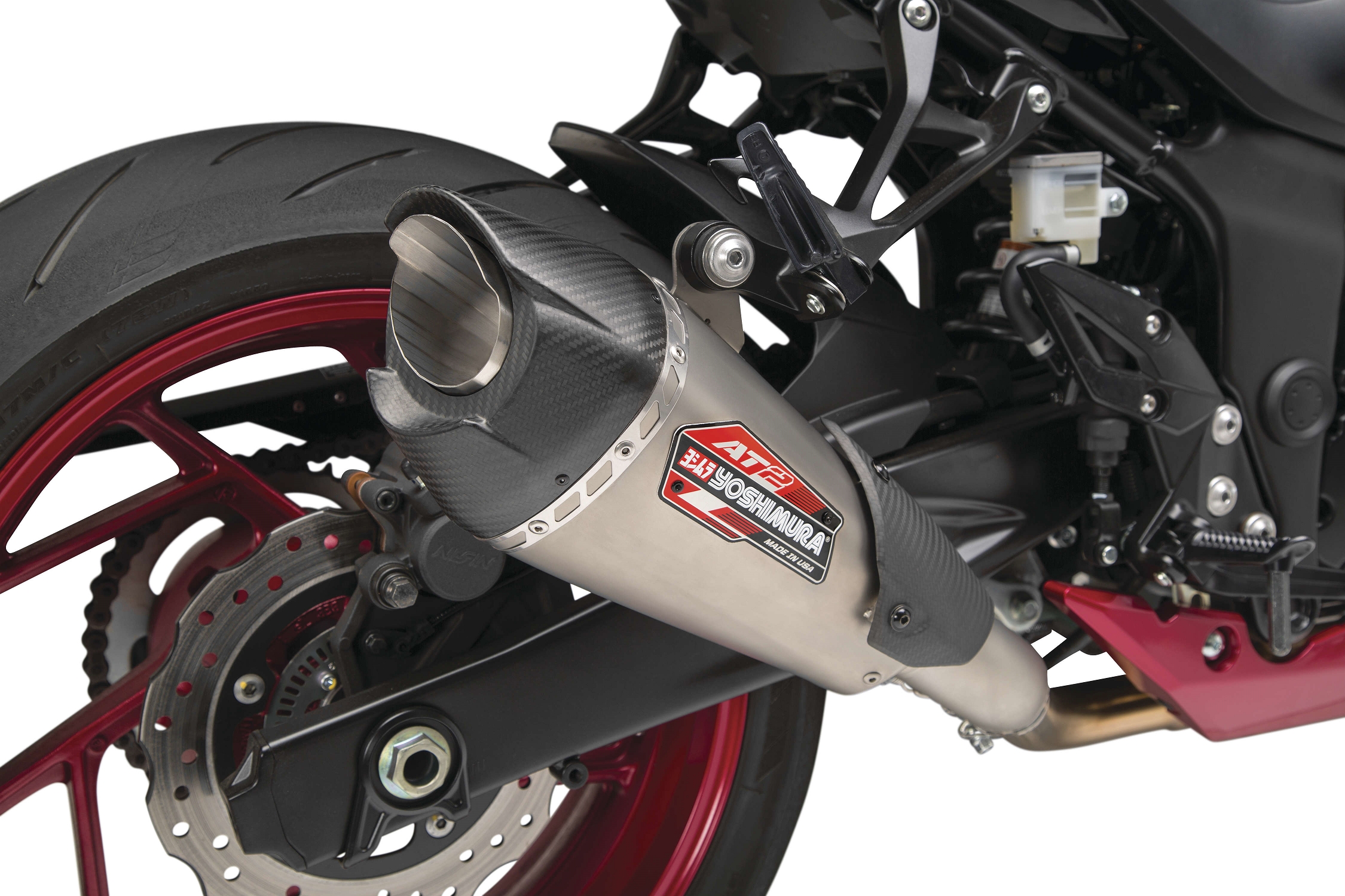 Yoshimura 11801BP521 AT2 Street Series Slip-On - Stainless Steel Natural