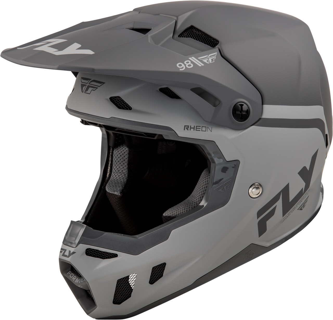 Fly Racing 73-43462X Formula CC Objective Helmet 2XL Matte Black/Gray