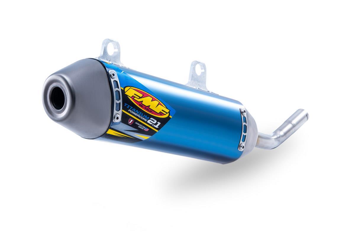 FMF Racing 024063 PowerCore 2.1 Silencer - Titanium Blue