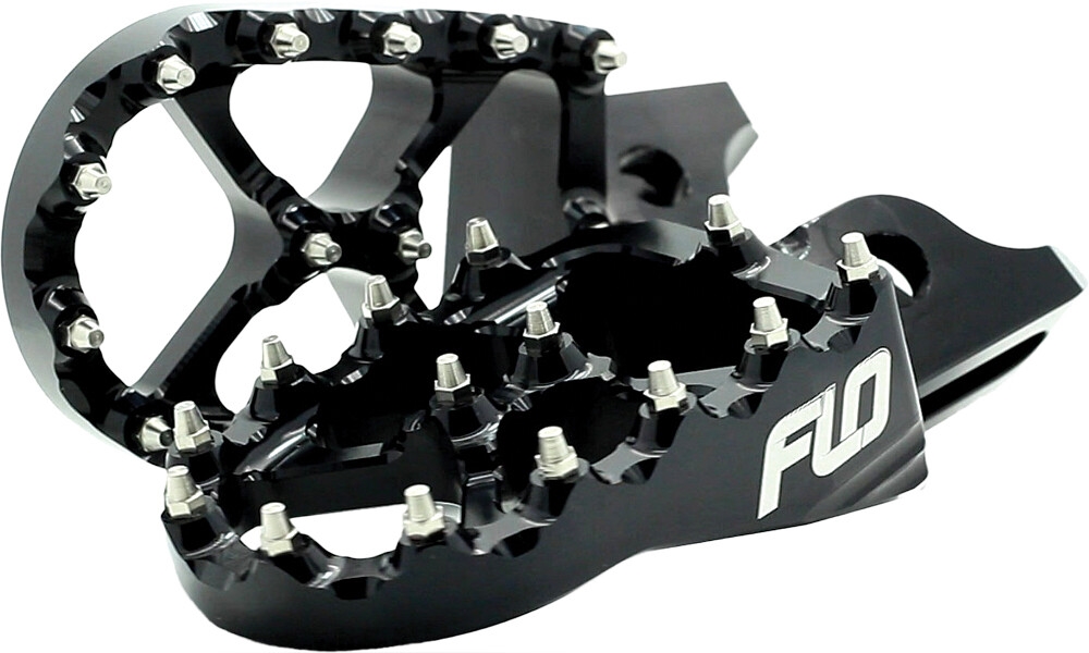 Flo Motorsports FPEG-795-4BLK Pro Series Footpegs - Black