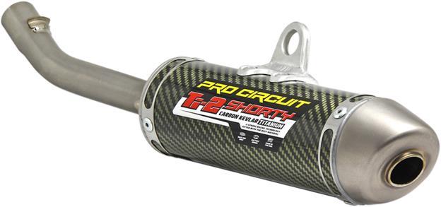 Pro Circuit 1111425K TI-2 Shorty Silencer Carbon