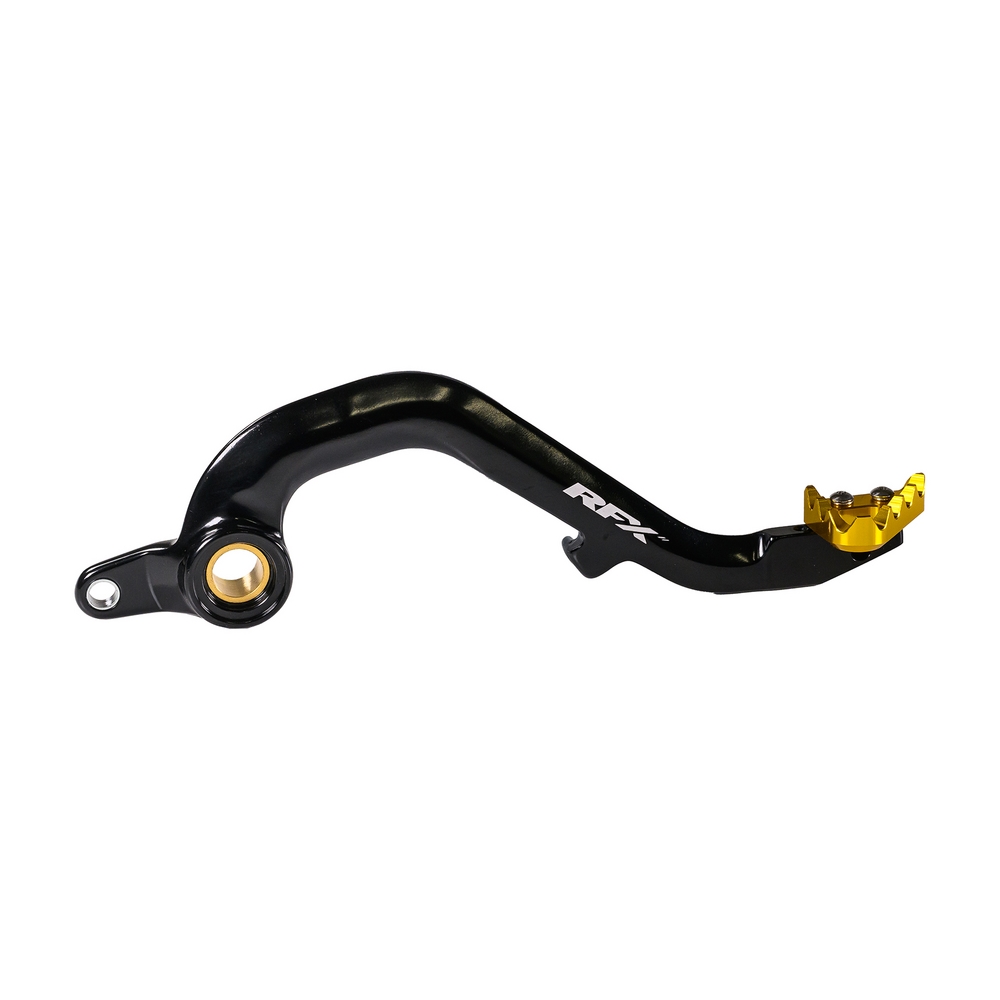 RFX FXRB 30401 99YL Pro Series Rear Brake Pedal with Solid Tip - Yellow