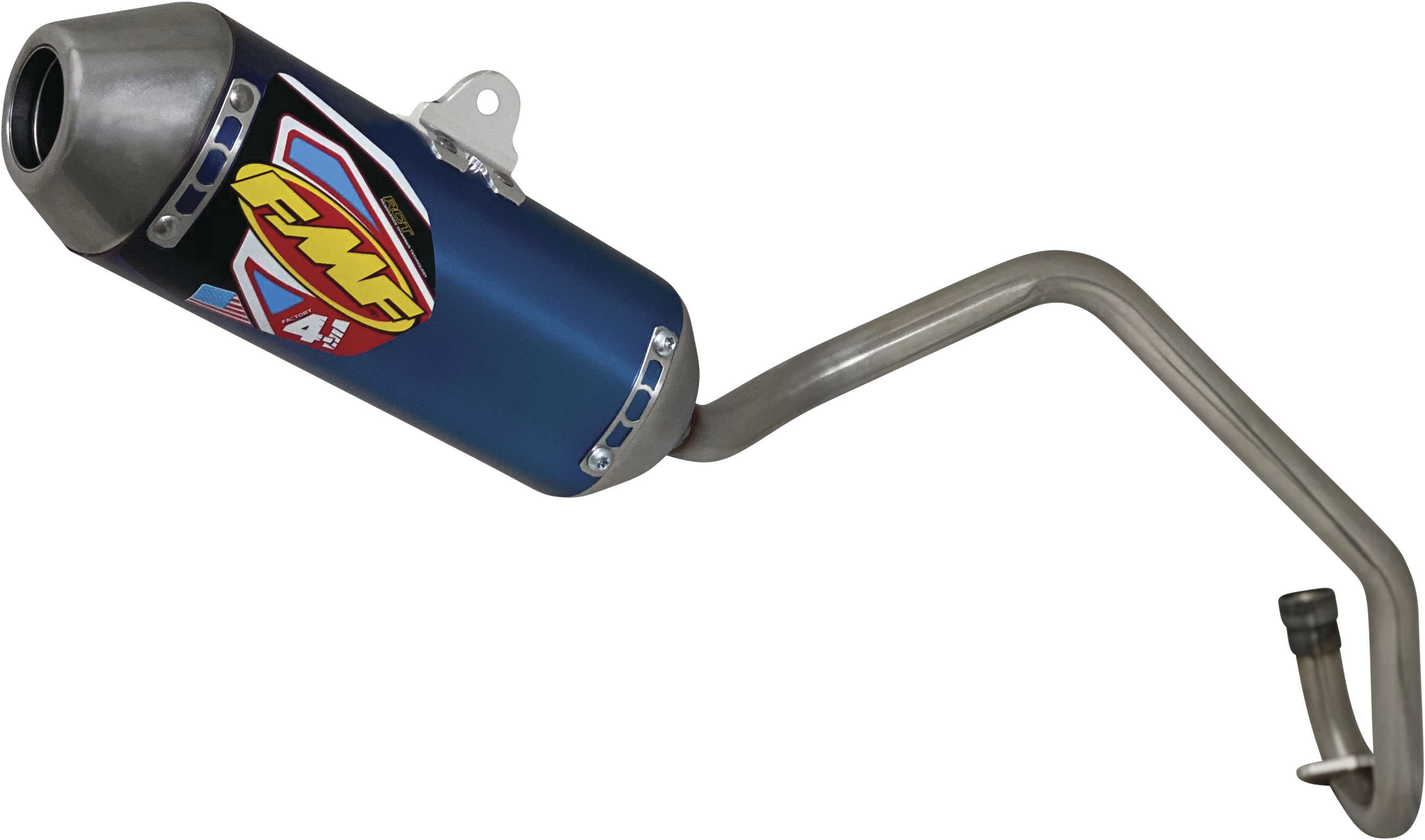 FMF Racing 042381 Factory 4.1 RCT Full System - Titanium Blue
