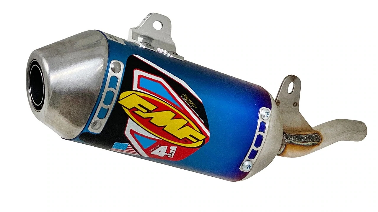 FMF Racing 041593 Factory 4.1 RCT Slip-On - Blue Anodized Titanium Blue