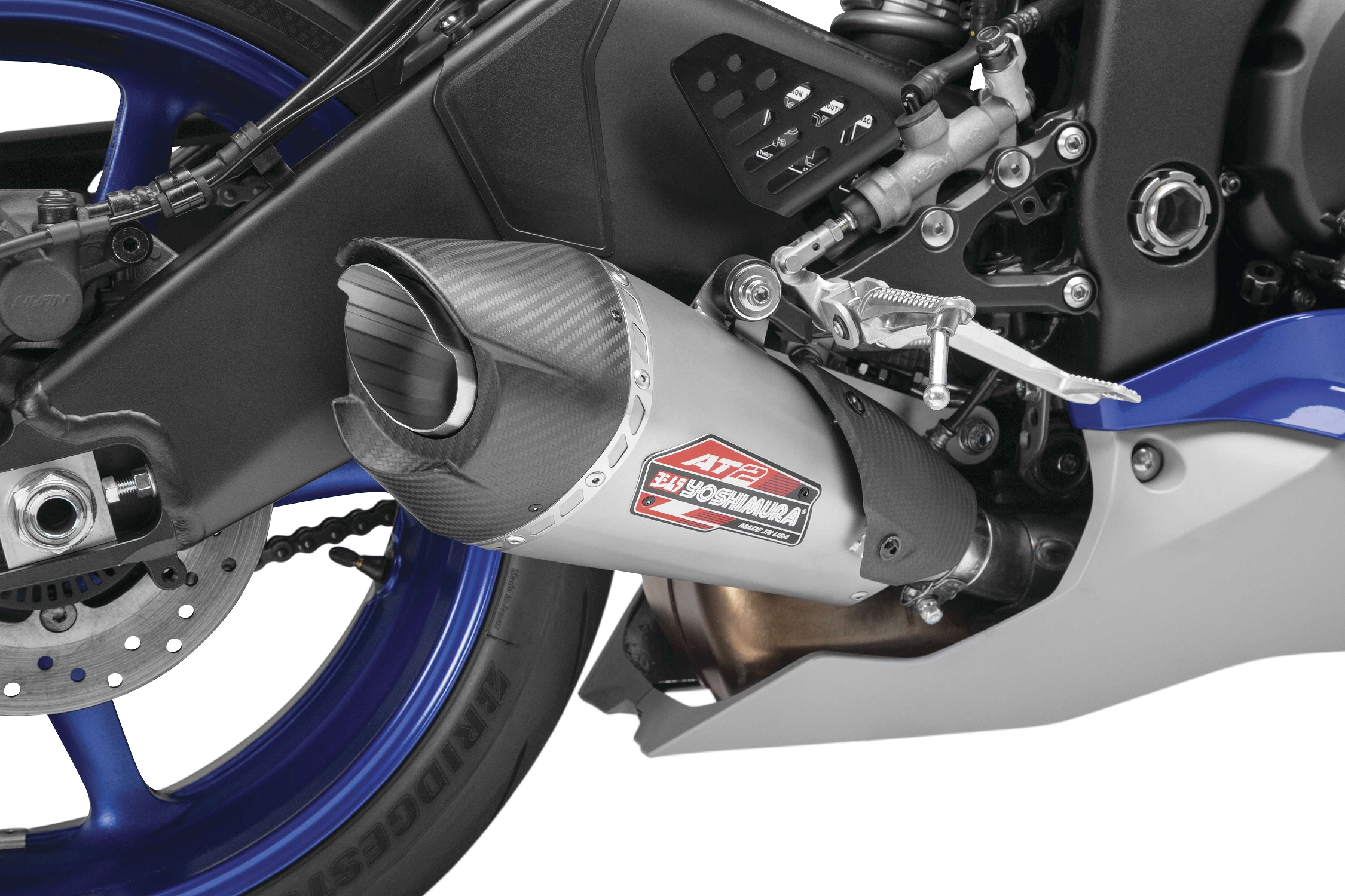 Yoshimura 13630BP521 AT2 Street Series Slip-On - Stainless Steel Natural