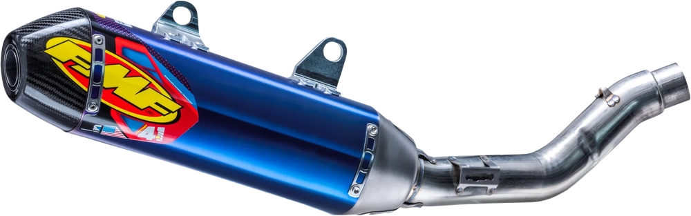 FMF Racing 045714 Factory 4.1 RCT Full System - Blue Anodized Titanium Muffle...