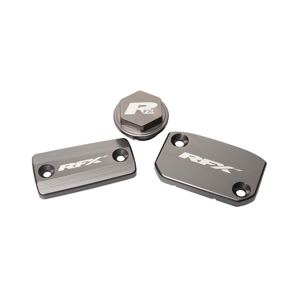 RFX FXRC 52100 99H2 Brake Reservoir Cap Kit - Gray