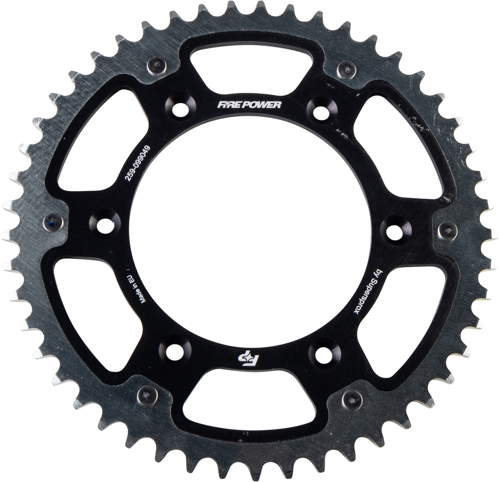 Fire Power FPH-990-49-BLK Rear Hybrid Sprocket - 49T