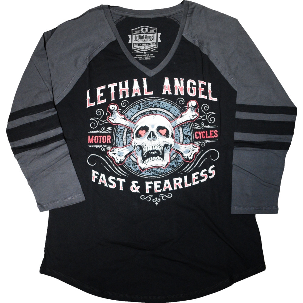 Lethal Threat Fast and Fearless Womens Long Sleeve T-Shirts - Picture 2 of 2