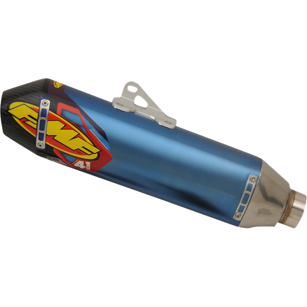 FMF Racing 041546 Factory 4.1 RCT Slip-On - Anodized Blue Blue