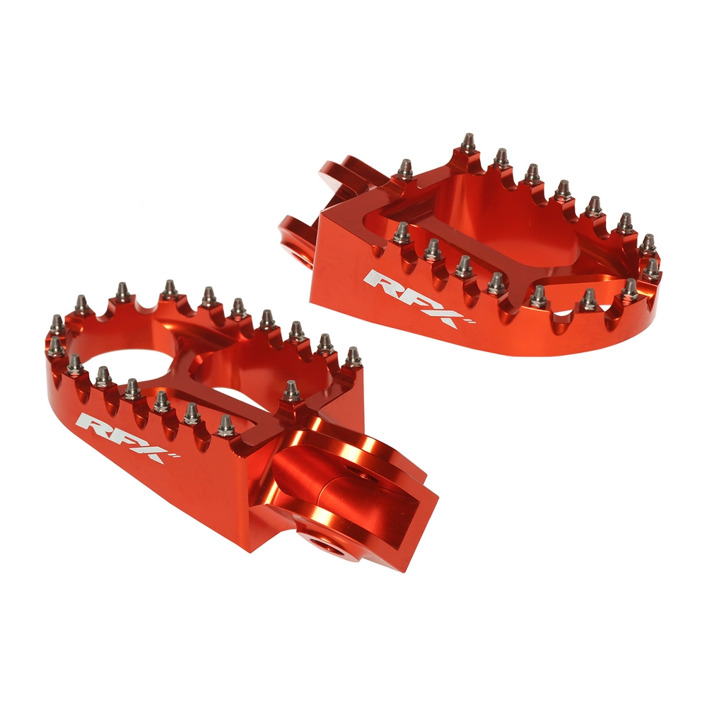 RFX FXFR 50500 99OR Pro Series Aluminum Footpegs - Orange